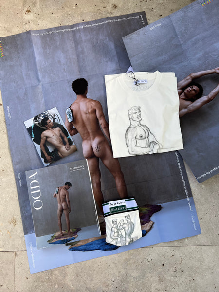 JW Anderson x TOF x ODDA. Pack 3 - option 1 T-shirt, NOAH BROWN